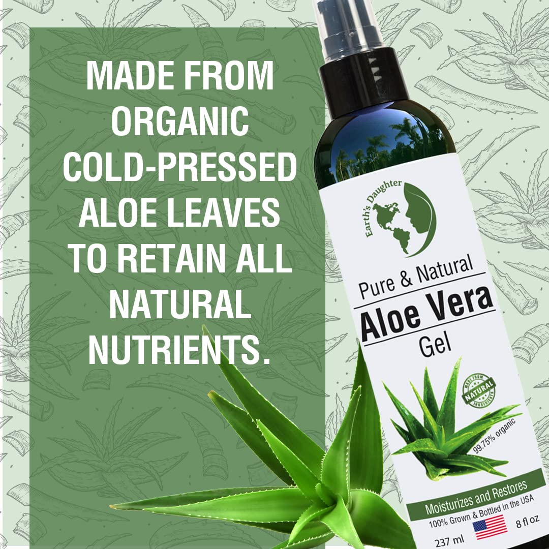 Earth's Daughter gel aloe vera, uso tras sol para enfriar la piel