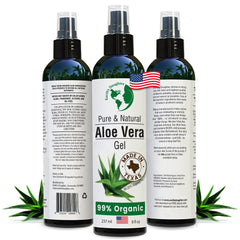 Earth's Daughter gel aloe vera orgánico, hidratación suave para rostro y piel