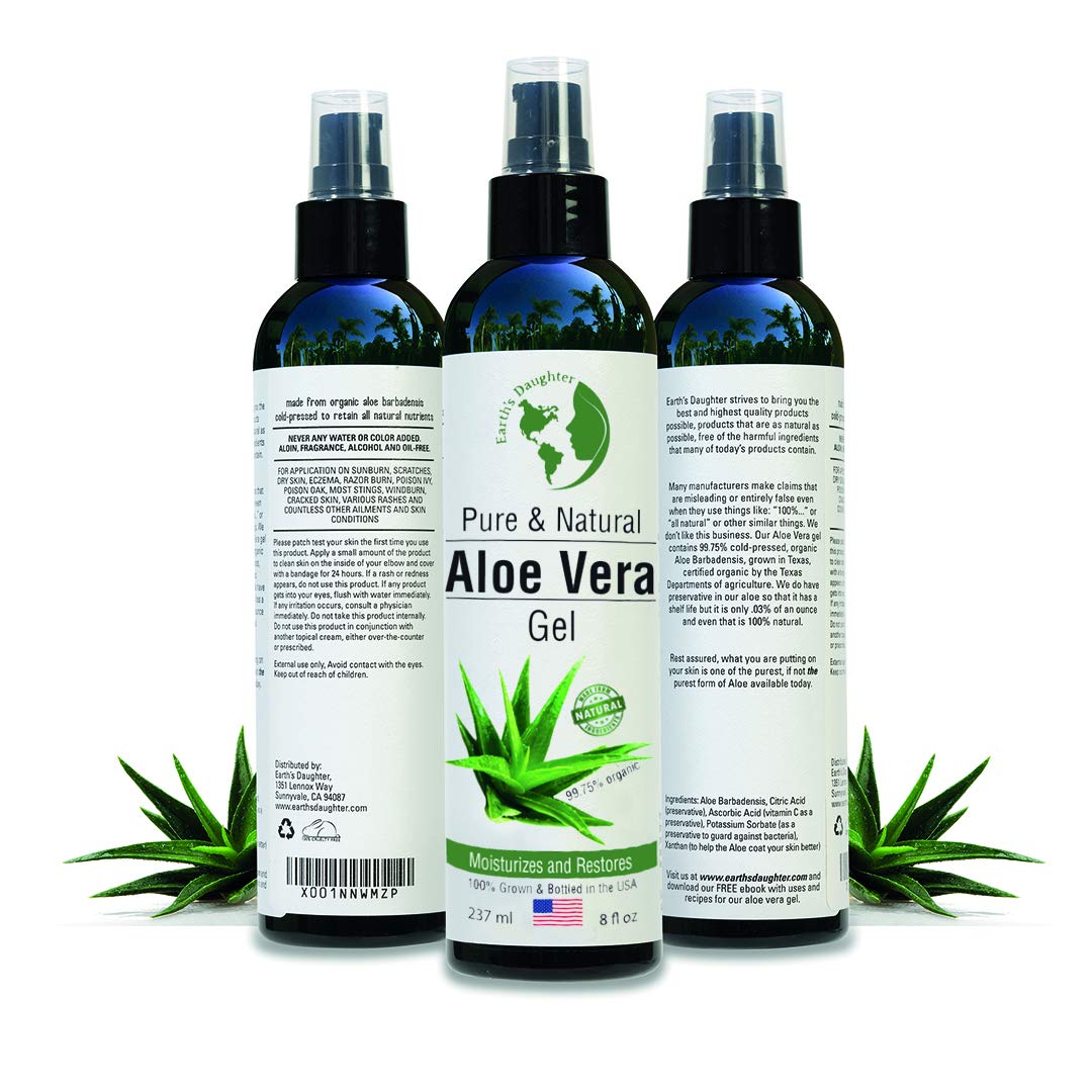 Earth's Daughter gel aloe vera, uso diario para piel seca