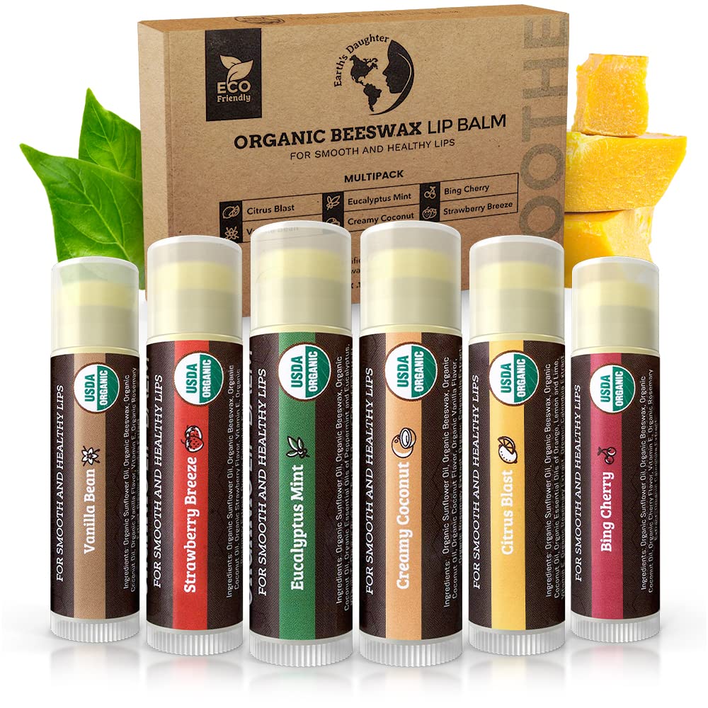 Earth's Daughter lip balm Bing Cherry provides silky slip and subtle shine.
