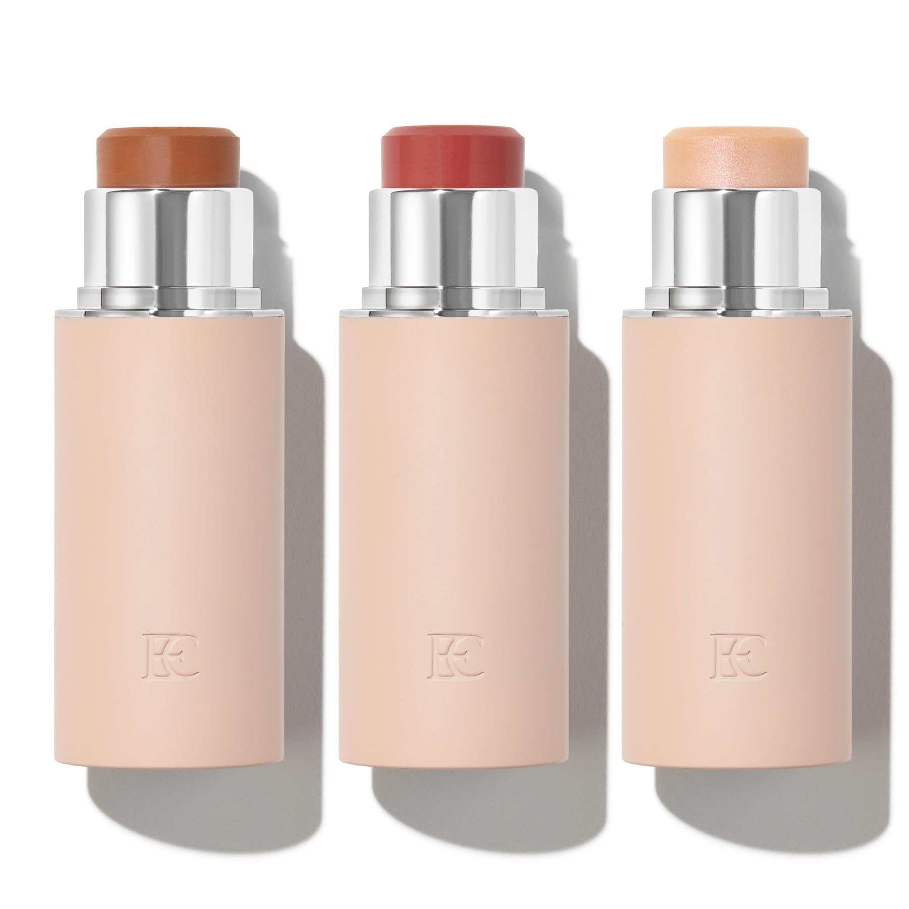EarthsCure Glow Trio bronzer stick on skin for natural warmth and definition