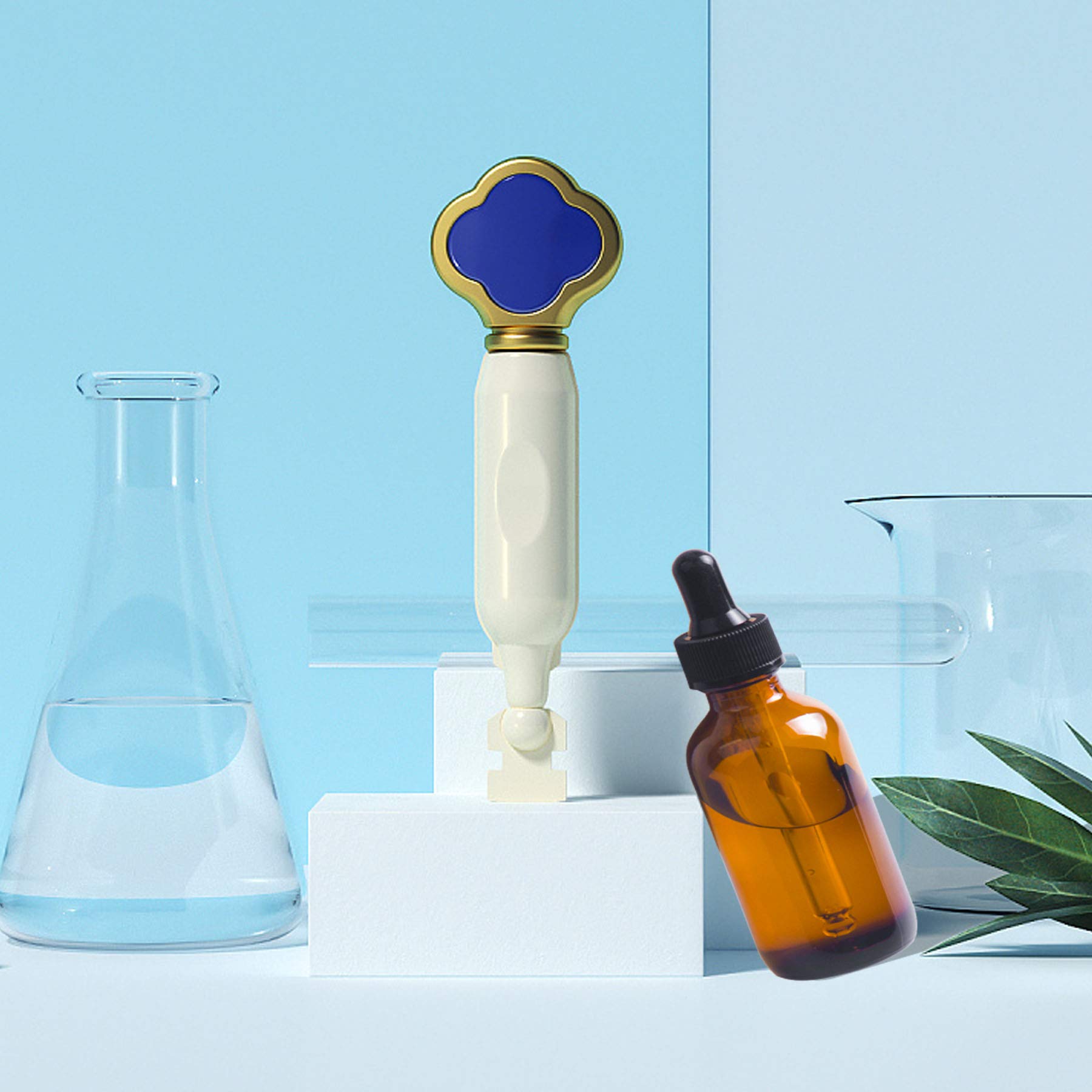 Easeen compact 2oz bottles are travel-friendly for on-the-go blends.