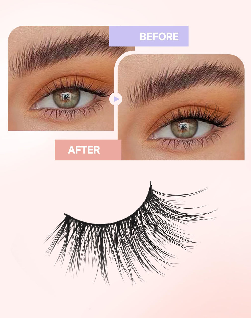Easeful Half Lashes ideal for everyday wear and work