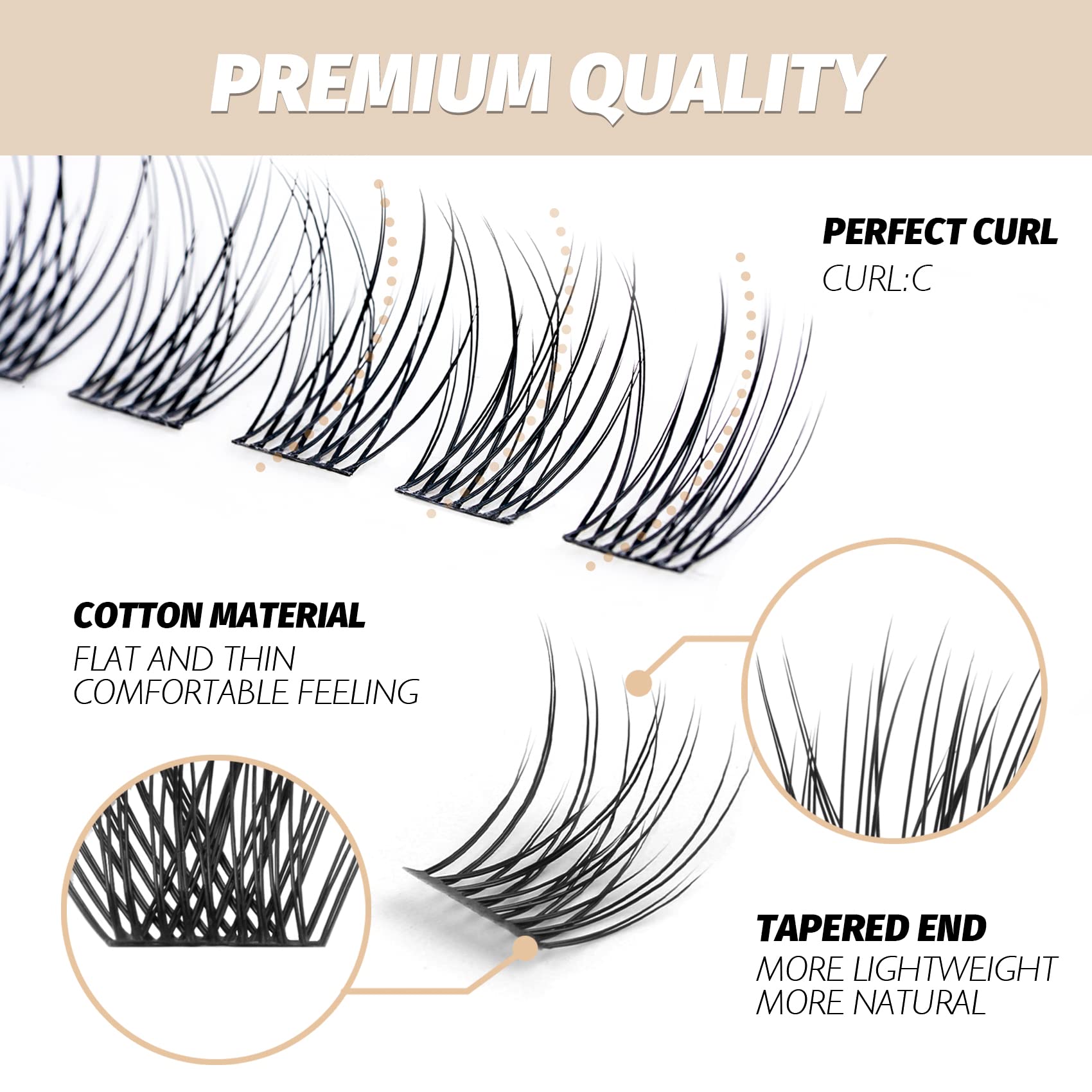 EASITENSION easy-apply lash clusters save time versus salon application.