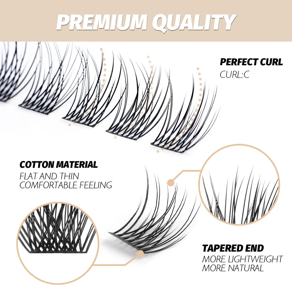 EASITENSION easy-apply lash clusters save time versus salon application.