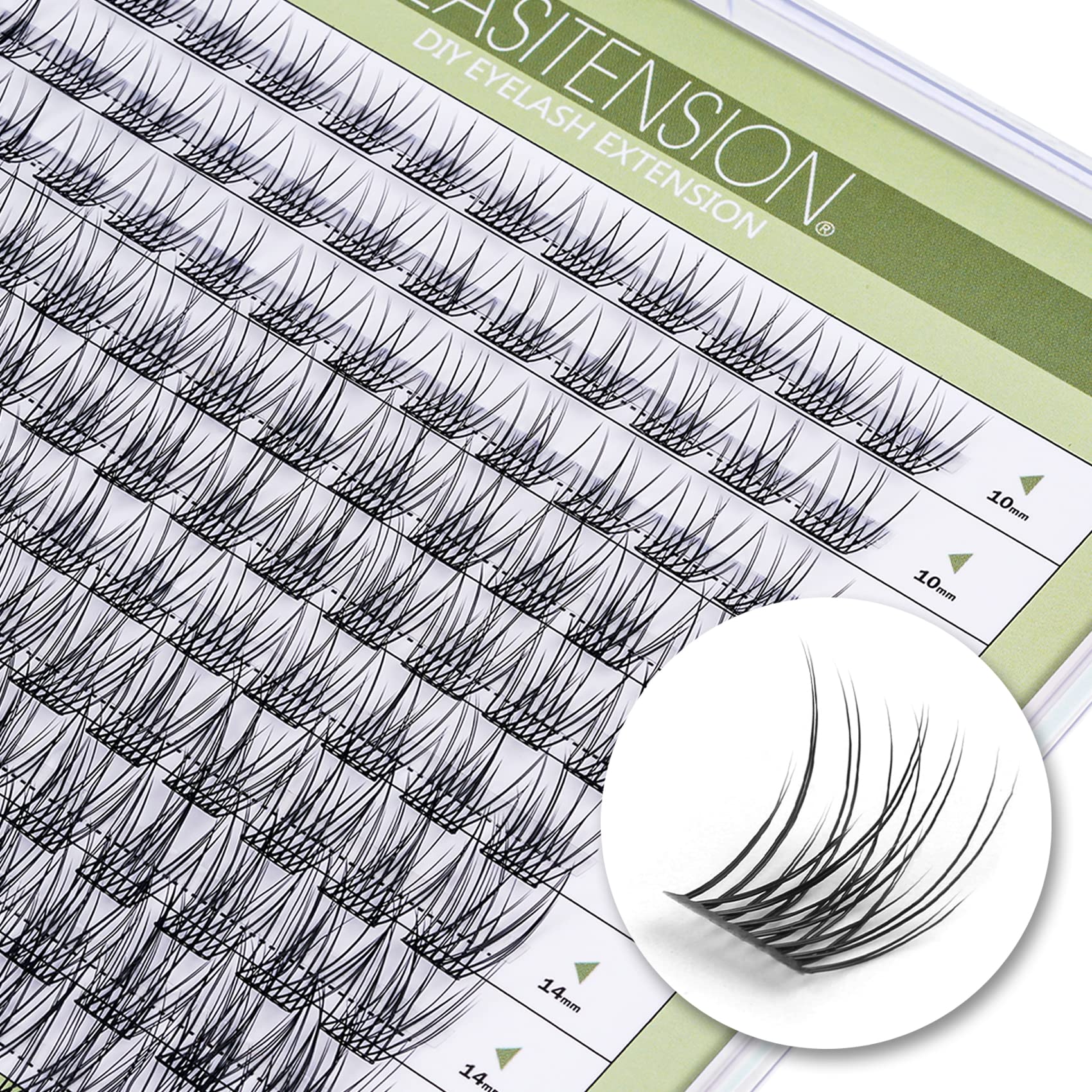 EASITENSION lash clusters 120-pack for flexible DIY lash styling at home.