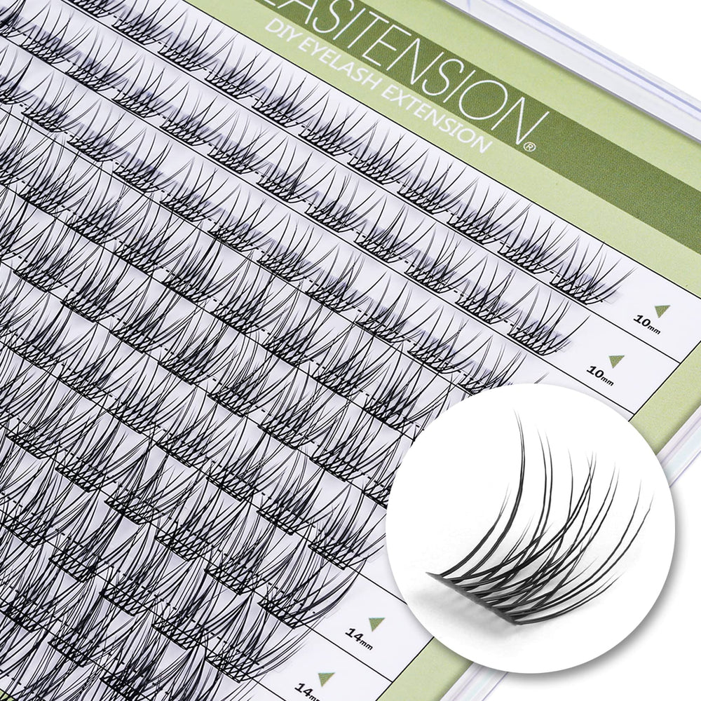 EASITENSION lash clusters 120-pack for flexible DIY lash styling at home.