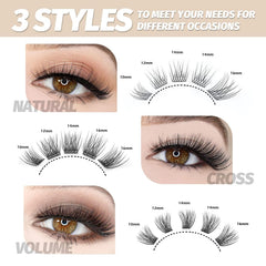 EASITENSION 3D lash clusters close-up for natural volume and easy at-home styling