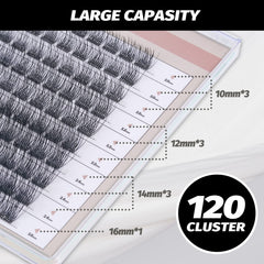 EASITENSION soft Korean fiber lashes feel featherlight and comfortable.