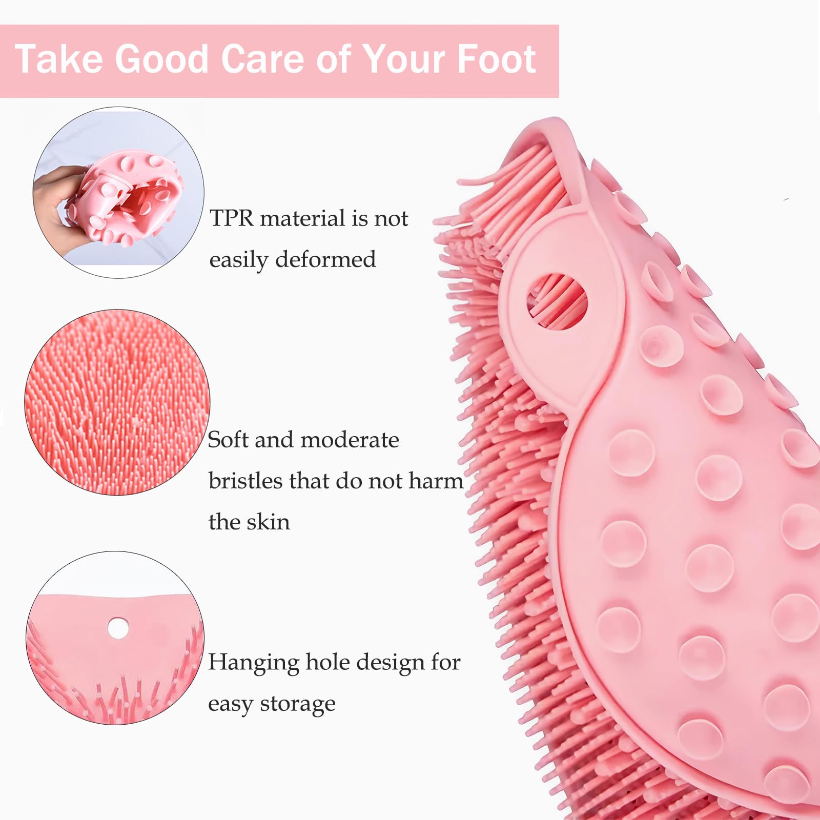 Easkite pink suction cup design ensures stable wall or tub attachment