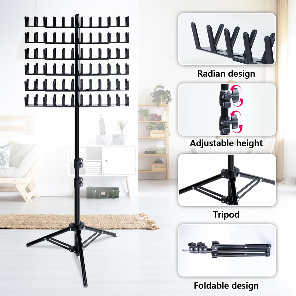 Eastdone height adjustable braiding rack adapts to comfortable working height.