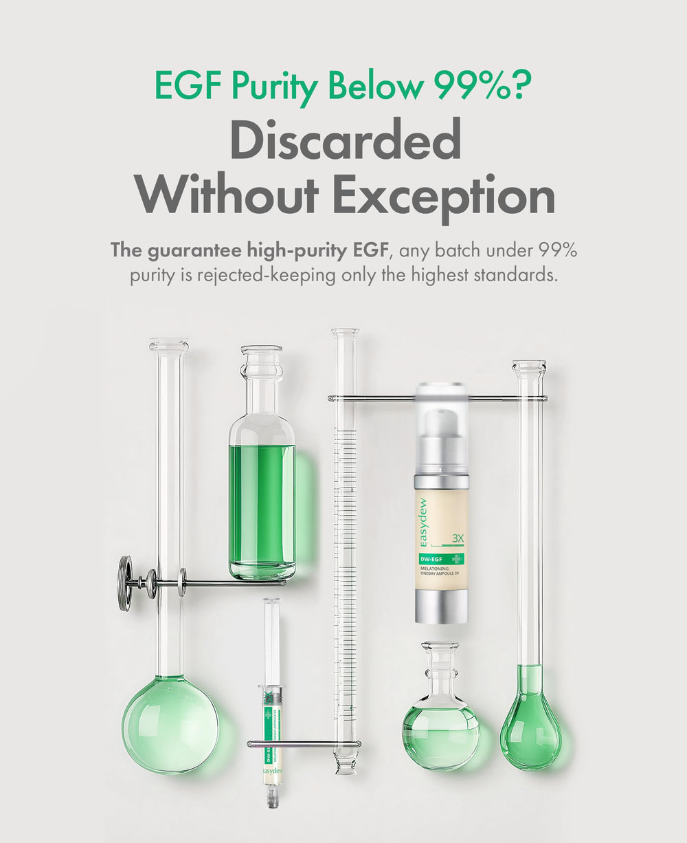 EASYDEW DW-EGF Melatoning Ampoule, embalaje higiénico que mantiene la fórmula estable.