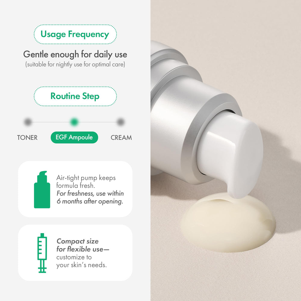 EASYDEW DW-EGF Melatoning Ampoule, ideal para piel con manchas y tono irregular.