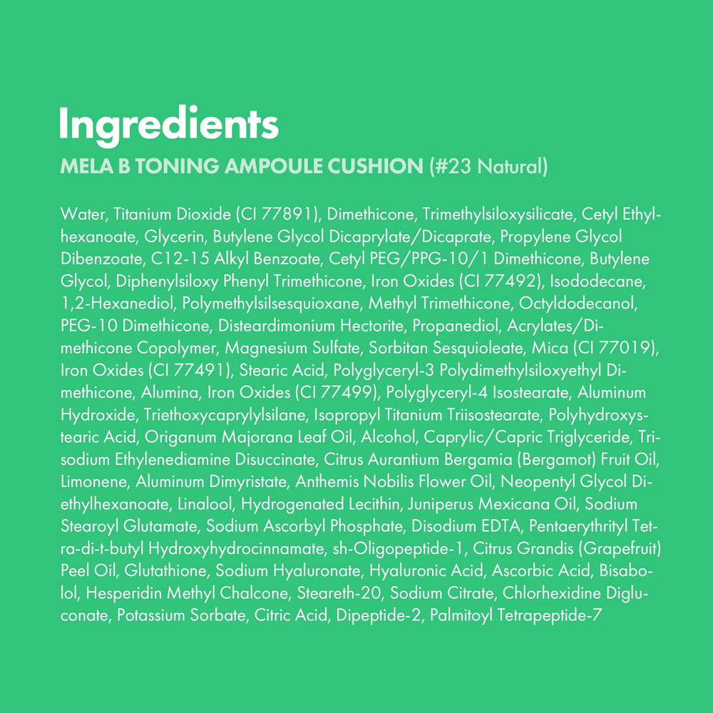 EASYDEW Mela B ingredients highlight with EGF, Niacinamide, and Hyaluron-Vital C