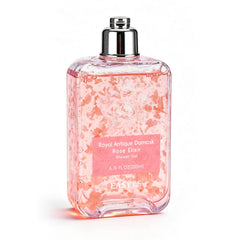 Easyes Rose Elixir: botella derramando, ideal para ritual de ducha suave.