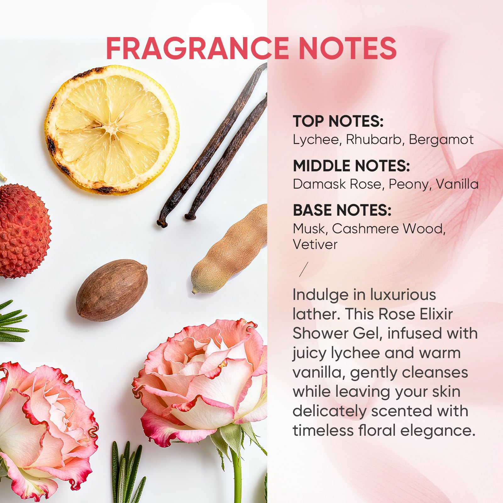 Easyes Rose Elixir: textura cremosa que se enjuaga fácilmente.