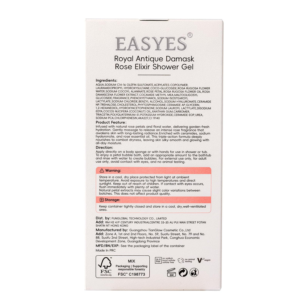 Easyes Rose Elixir: envase de 7 oz, uso cómodo y directo.
