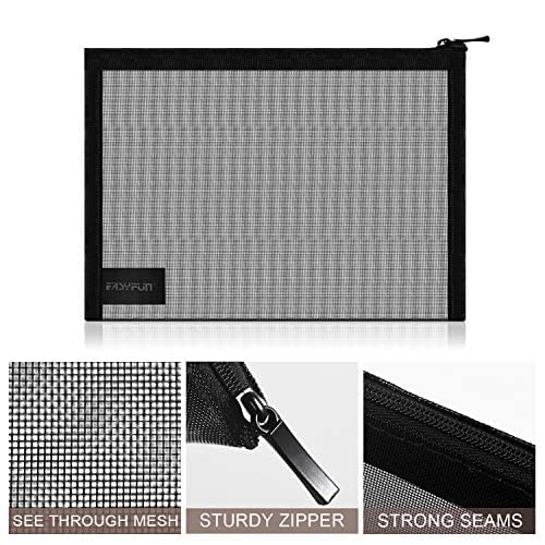 EASYFUN Mesh Pouch used as travel essentials bag for daily carry.