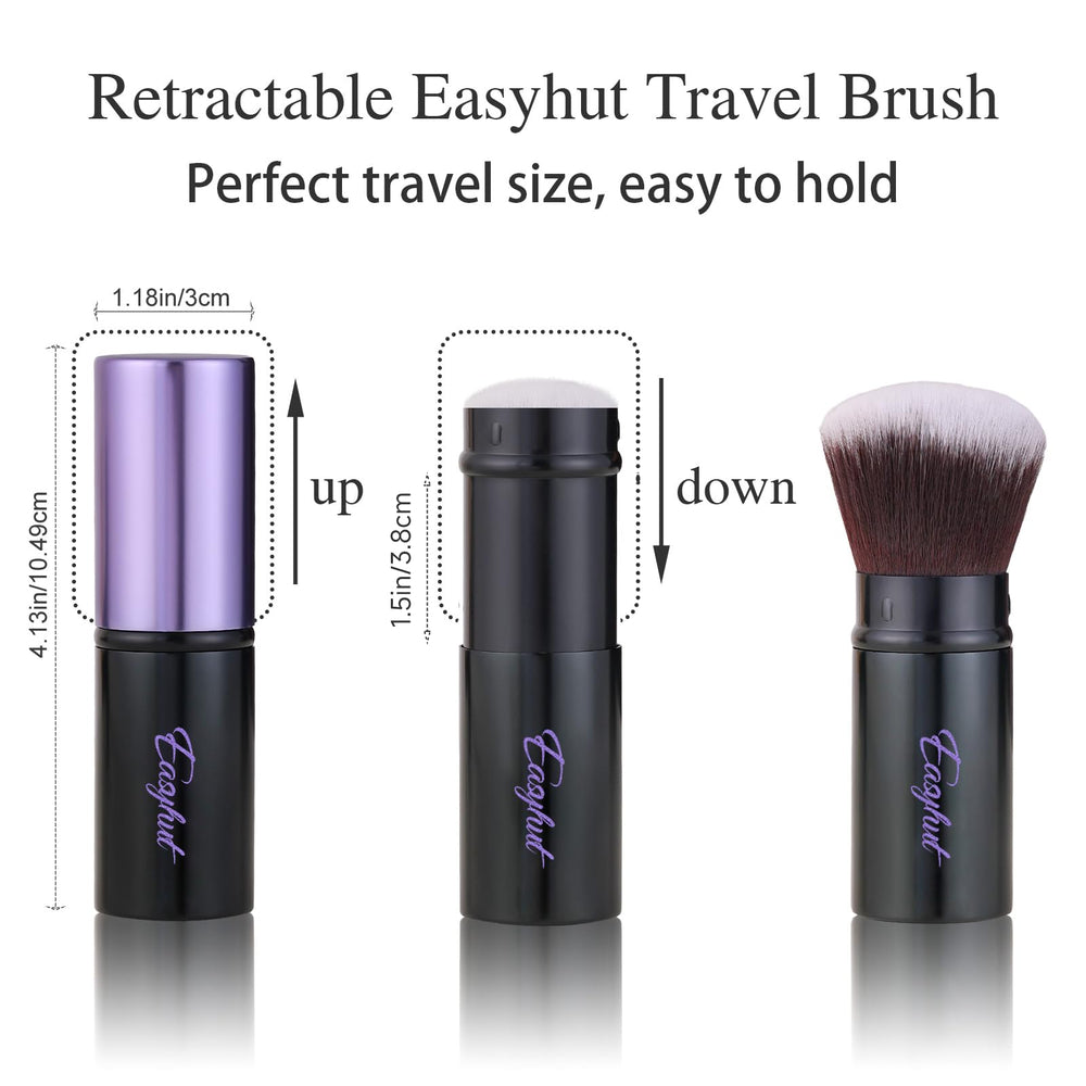 Easyhut synthetic bristles close-up for soft, even makeup application