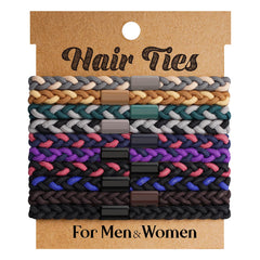 EasYoung 10pcs braided hair ties pack for secure daily styling without pulling