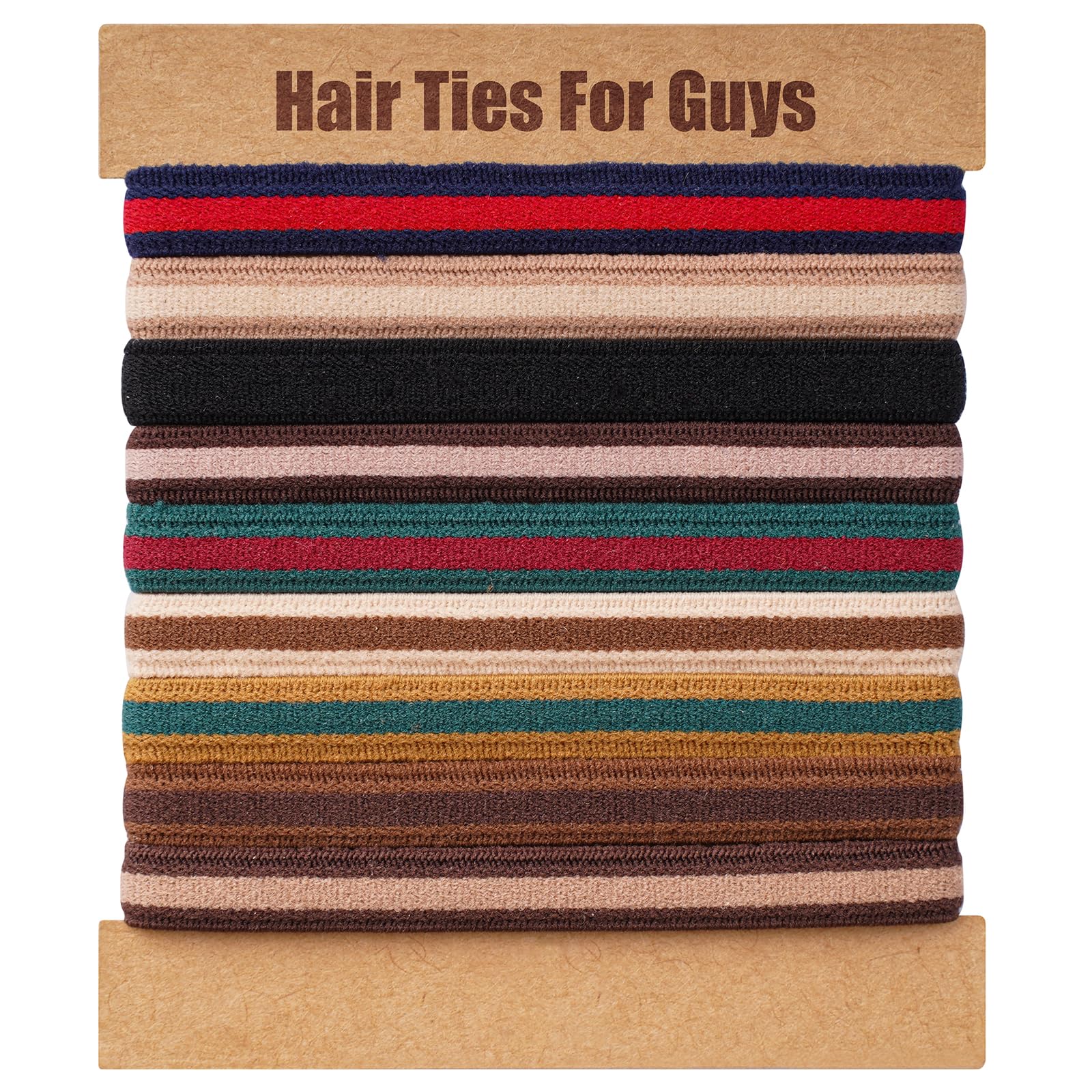 EasYoung braided hair ties for men secure a thick bun without damage