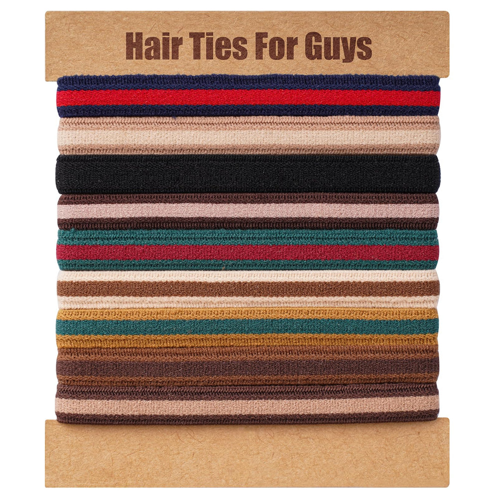 EasYoung braided hair ties for men secure a thick bun without damage