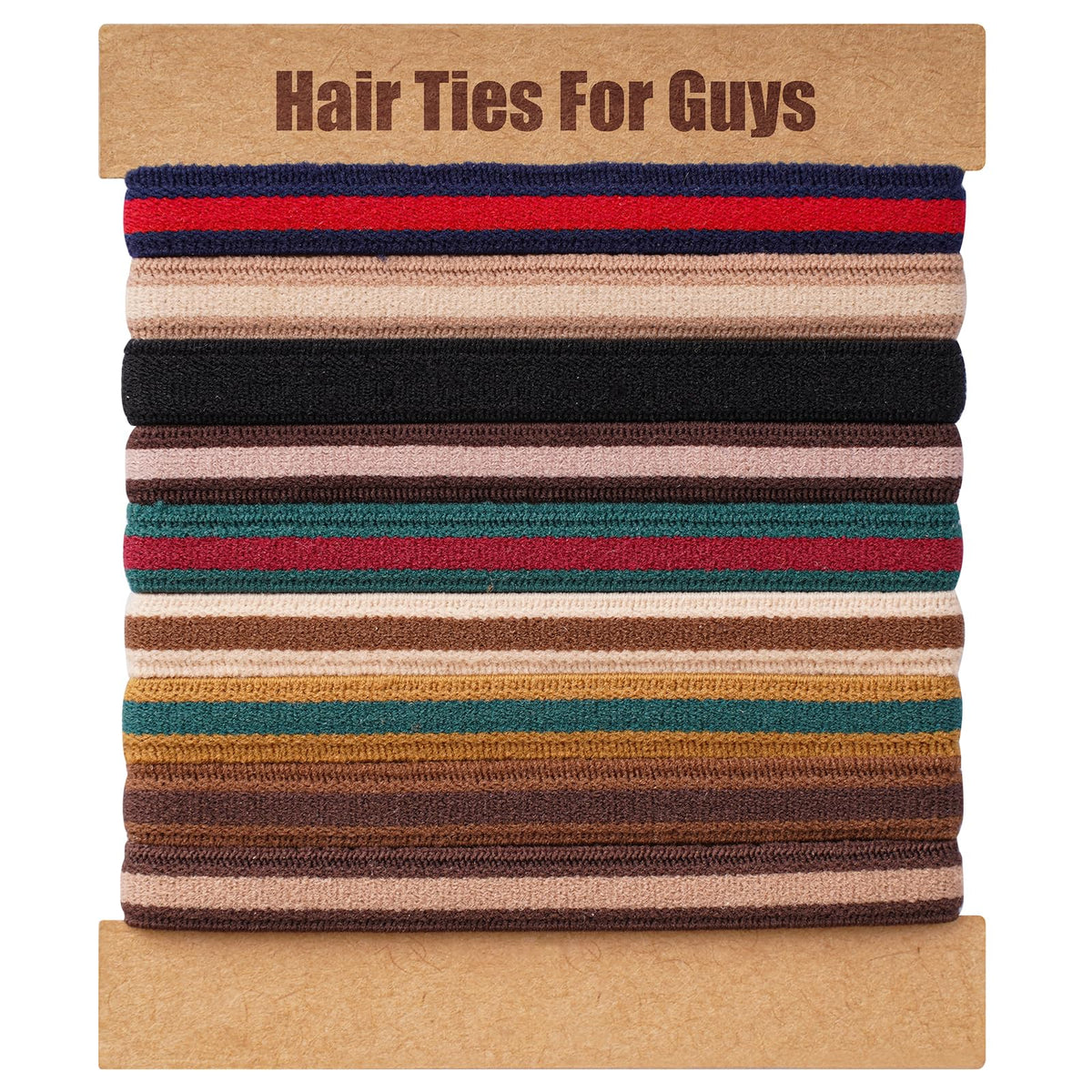 EasYoung braided hair ties for men secure a thick bun without damage