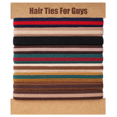 EasYoung braided hair ties for men secure a thick bun without damage