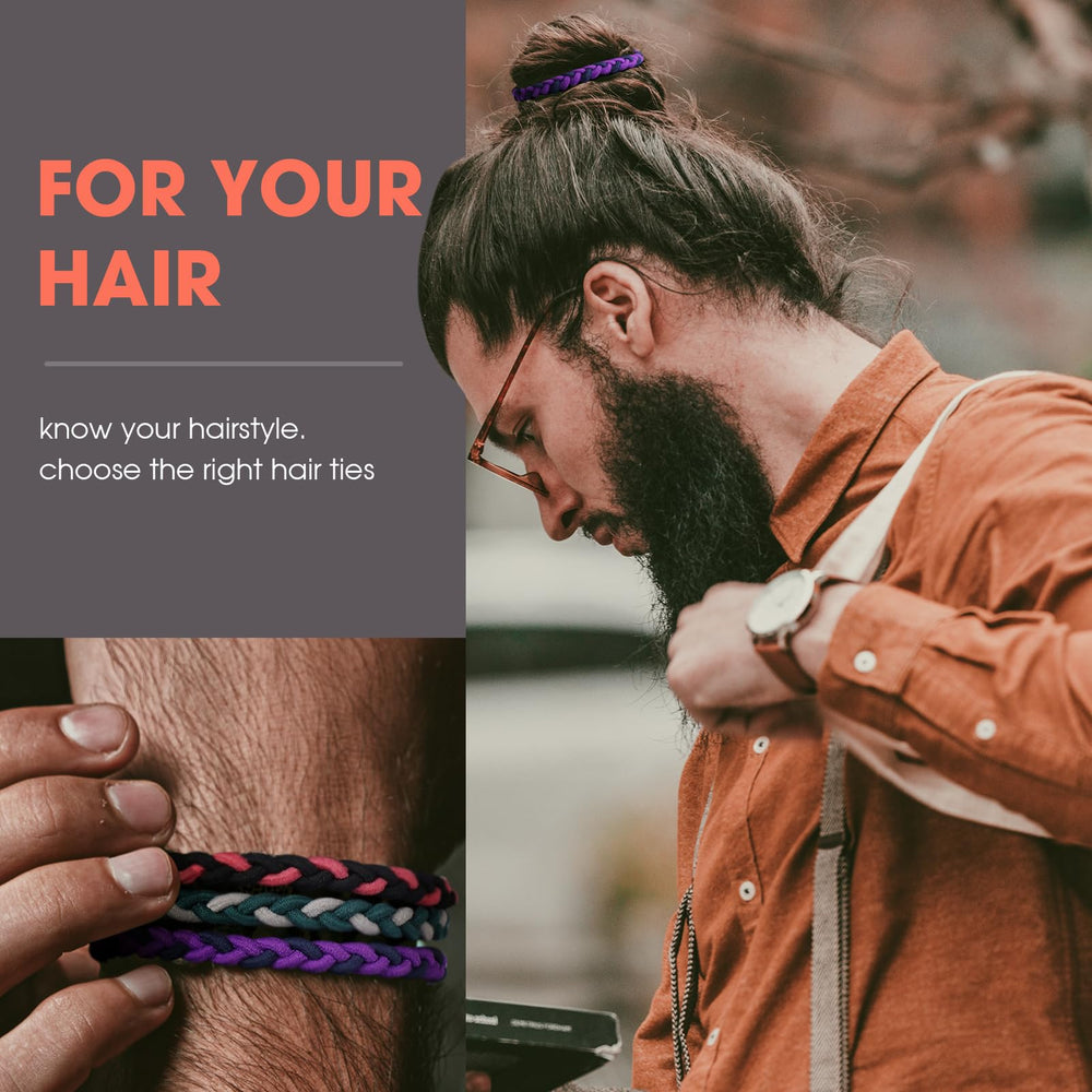 EasYoung durable hair ties for men resist wear during workouts