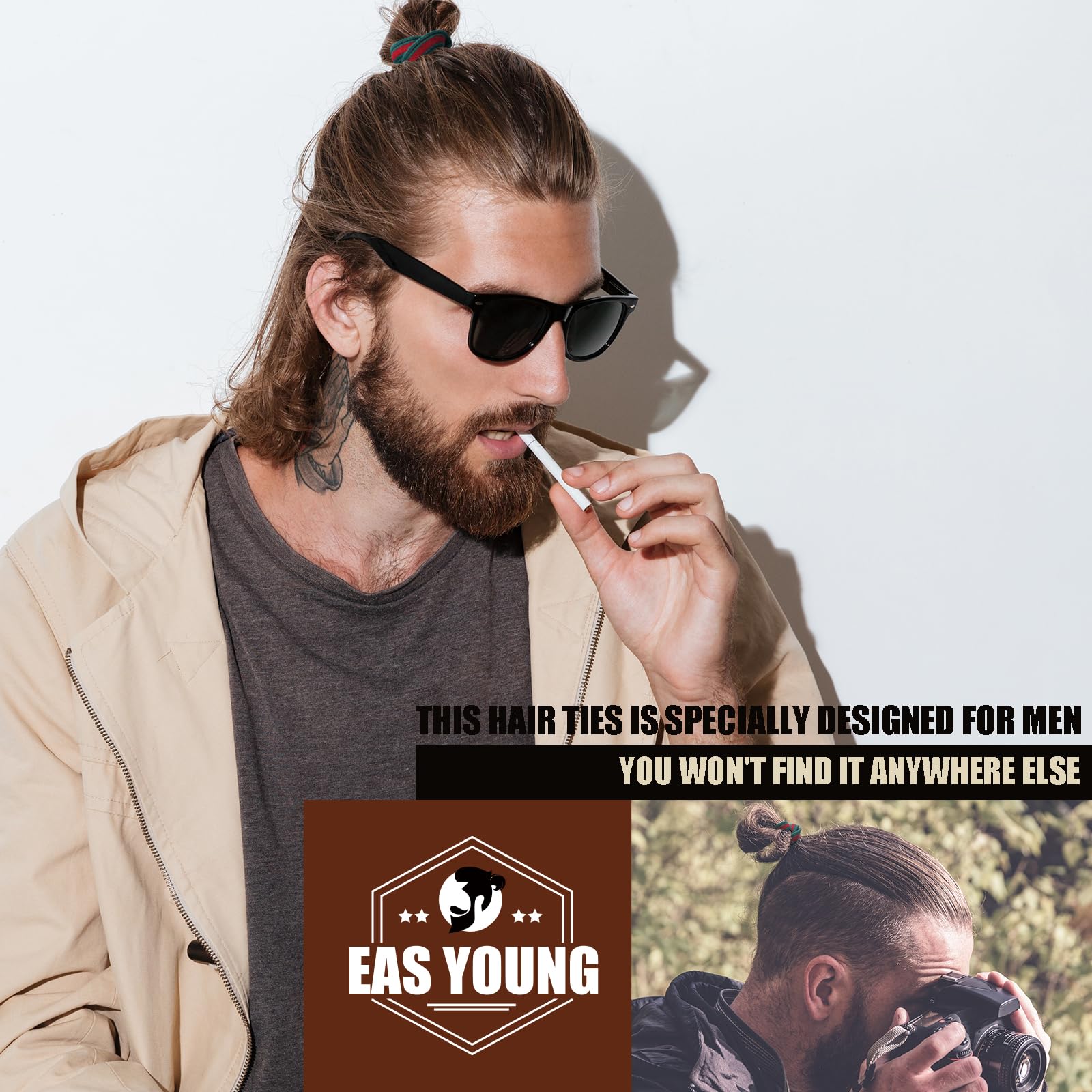 EasYoung gift-ready packaging for men with long hair