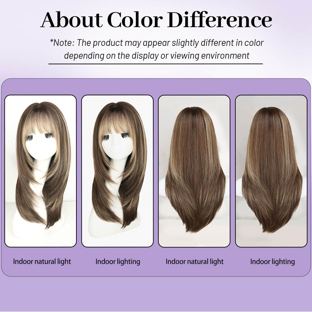 Eawwii wig mid-length silky texture for comfortable daily use.
