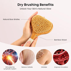 Cepillo facial de eaxun bambú para piel sensible y preparación previa