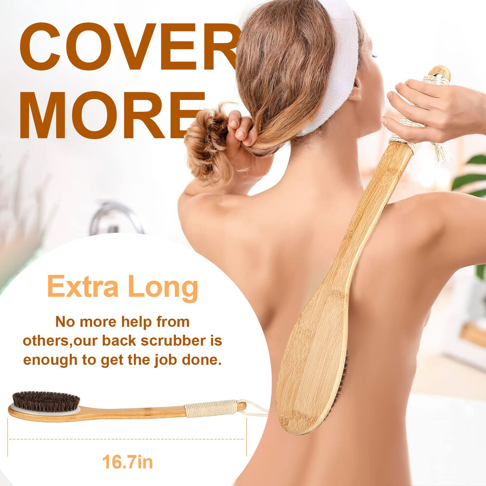 eaxun cerdas naturales exfoliante corporal, limpia poros y suaviza la piel diariamente.