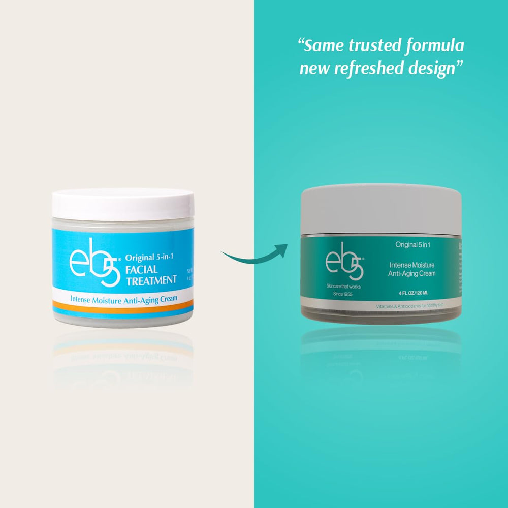 eb5 face and neck moisturizer swatch indicating firming potential.