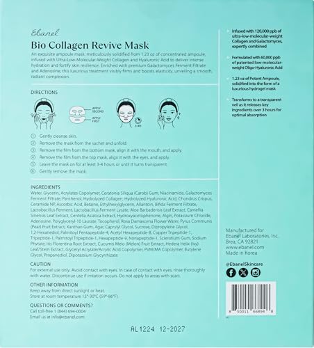 Fragrance-free, cruelty-free Ebanel mask packaging