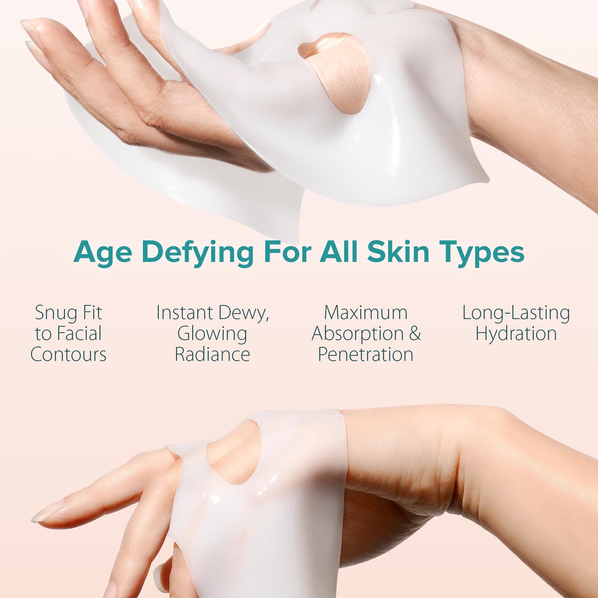 Korean-made Ebanel mask label indicating safe for sensitive skin