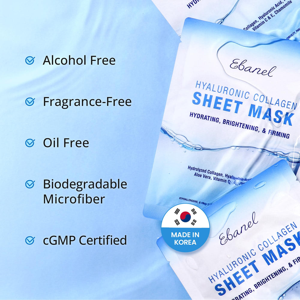 Ebanel fragrance-free, oil-free microfiber sheet emphasizes gentle serum absorption