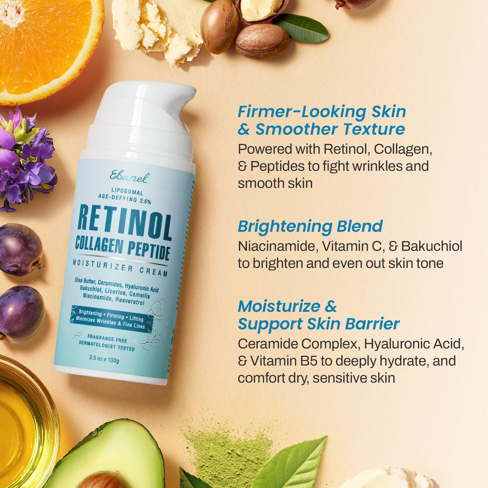 Ebanel Retinol Crema Cara Firmante: mejora la elasticidad con uso regular.