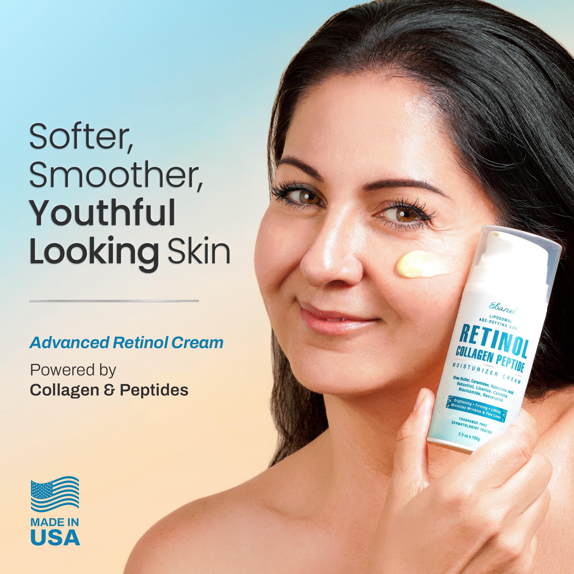 Ebanel Retinol Crema Cara Textura Cremosa: sensación lujosa para uso diario.