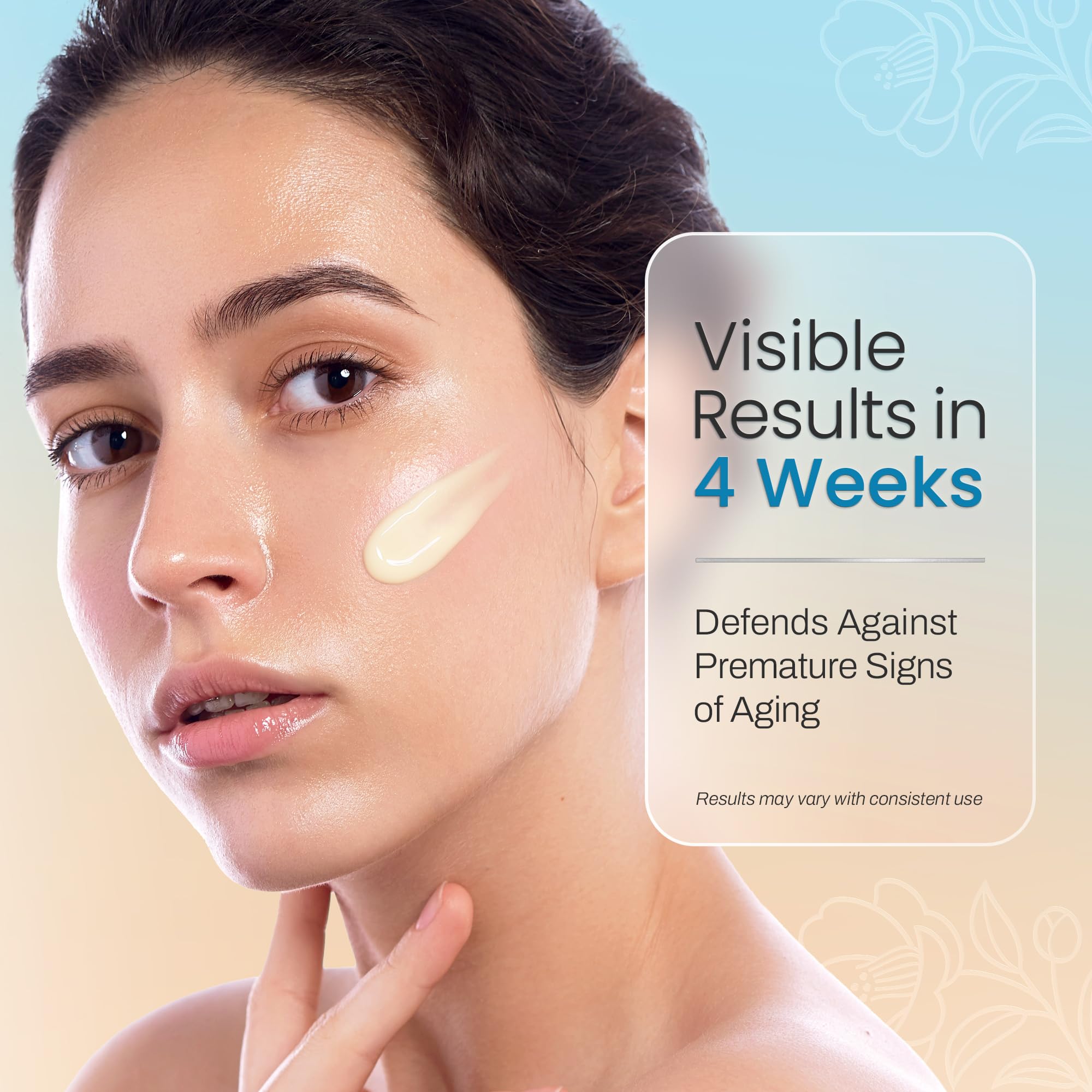 Ebanel Retinol Ingredientes Clave Niacinamida Vitamina C: tono uniforme y luminosidad para la piel.