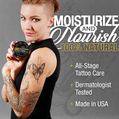 Ebanel Tattoo Balm, textura cremosa, cuidado suave del tatuaje