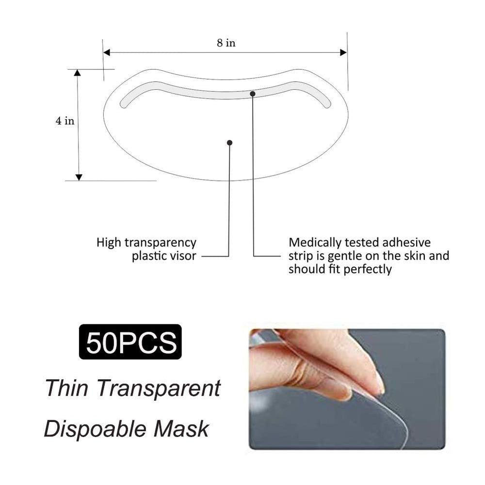 EBANKU 50-pcs pack provides protective shields for beauty sessions