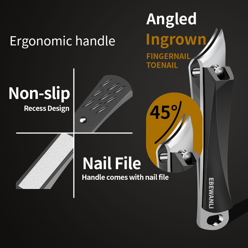 EBEWANLI nail file attached on handle for smooth finishing