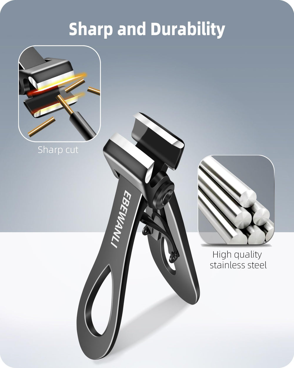 EBEWANLI straight-edge clipper delivering straight, clean cuts.