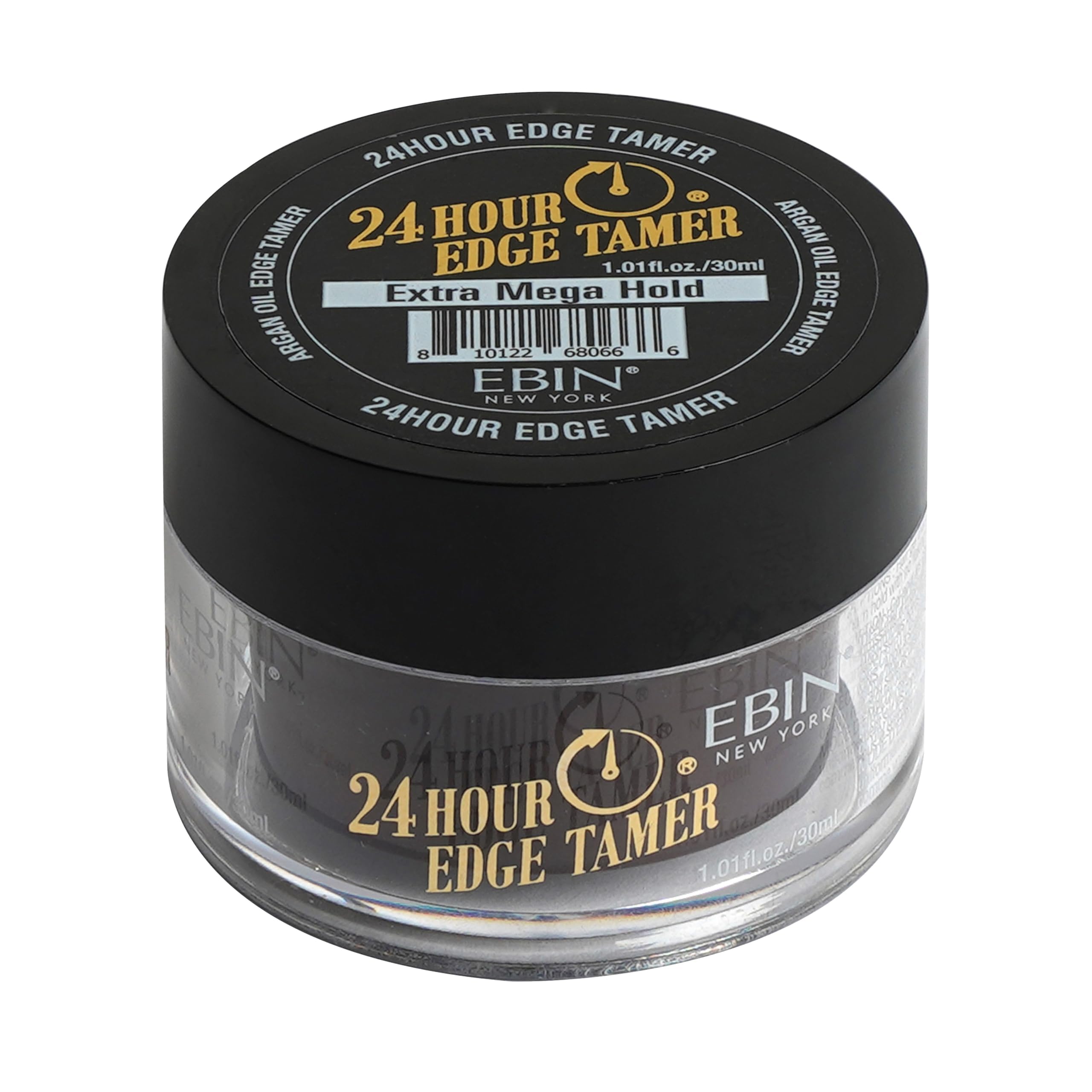 EBIN NEW YORK 24Hour Edge Tamer bottle closeup showing strong edge control