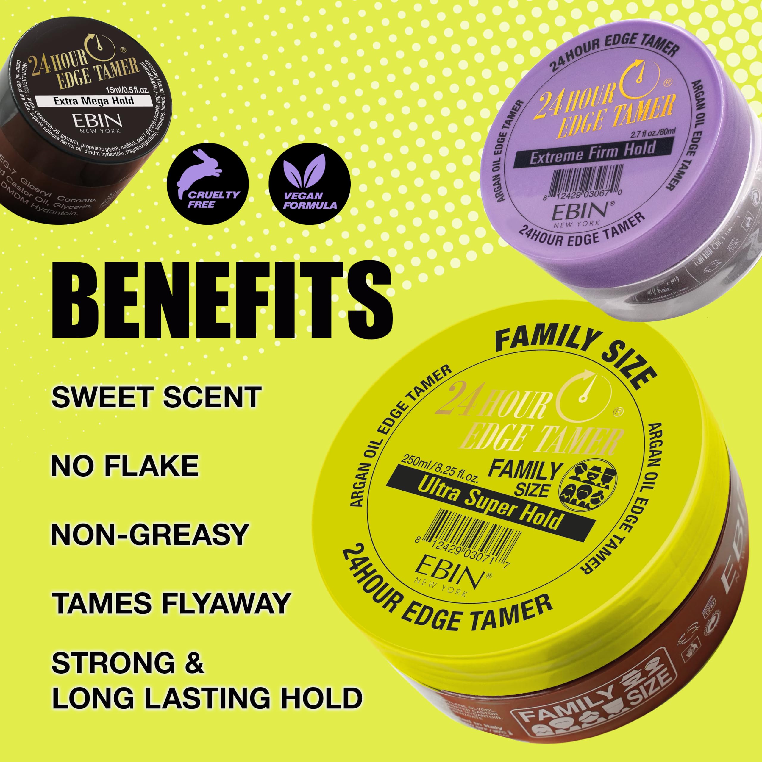 EBIN NEW YORK fast-drying formula visible on model with glossy finish
