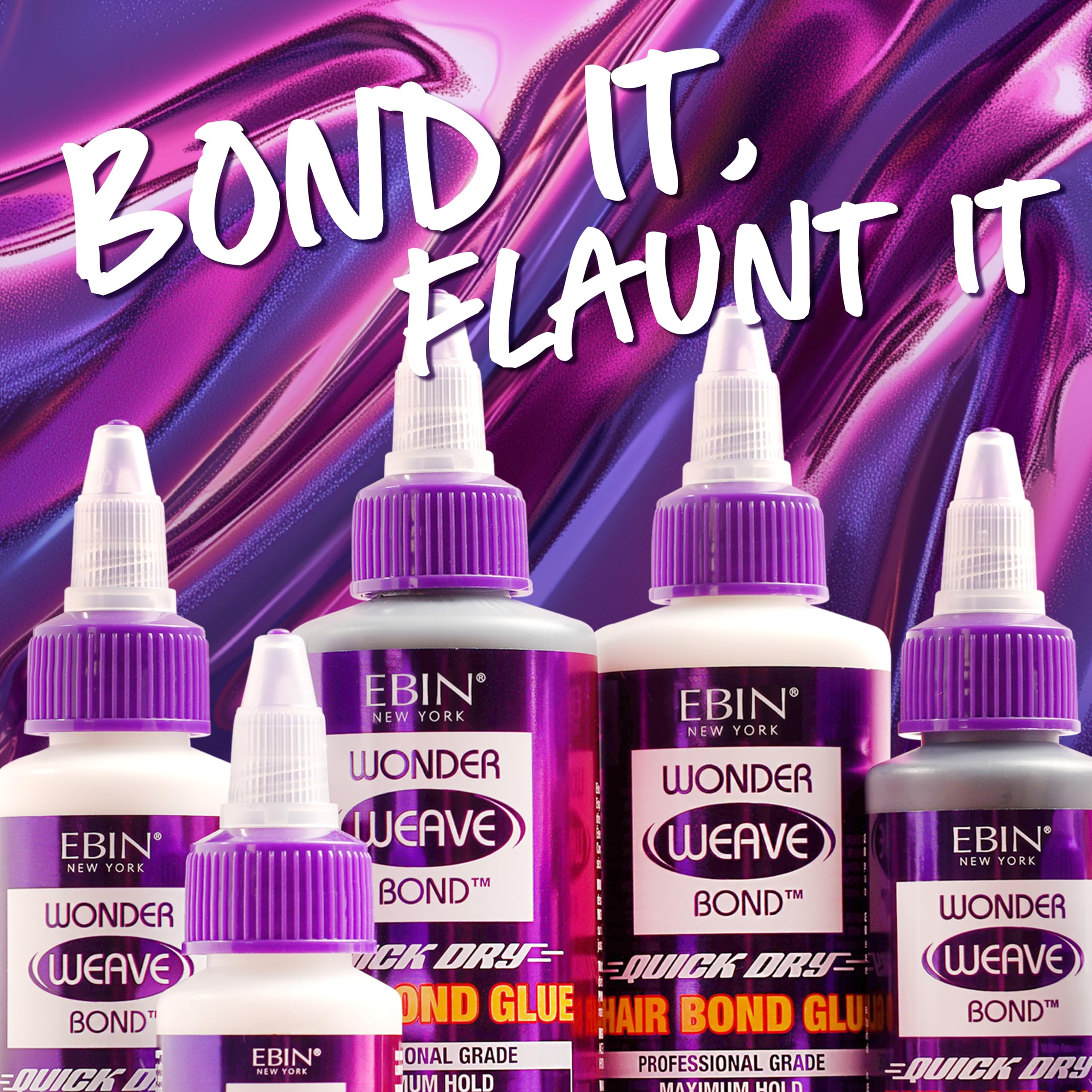 EBIN NEW YORK strong hold helps secure weaves during daily activities