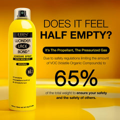 EBIN NEW YORK Wonder Lace Bond adhesive bottle shows safety-conscious packaging and usage.