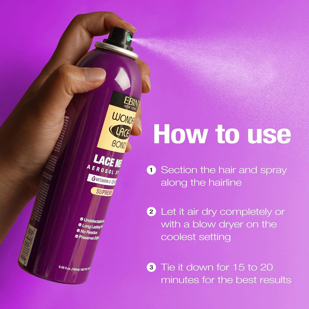 EBIN NEW YORK Wonder Lace Melt Spray suits daily wear and special occasions alike.