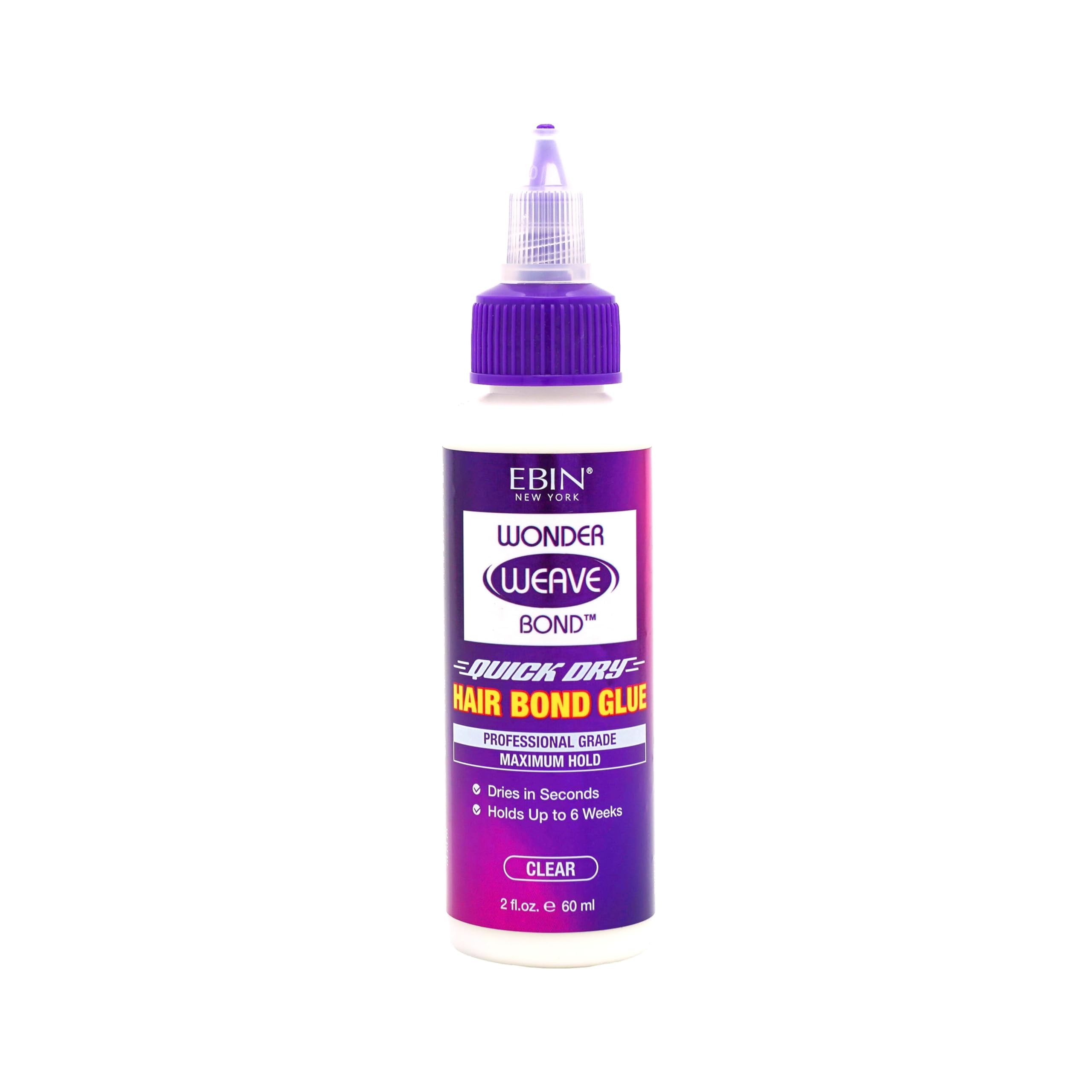 EBIN NEW YORK Wonder Weave Bond Glue bottle demonstrates quick-dry bonding solution